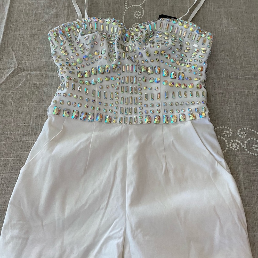 Guess Jeweled Romper